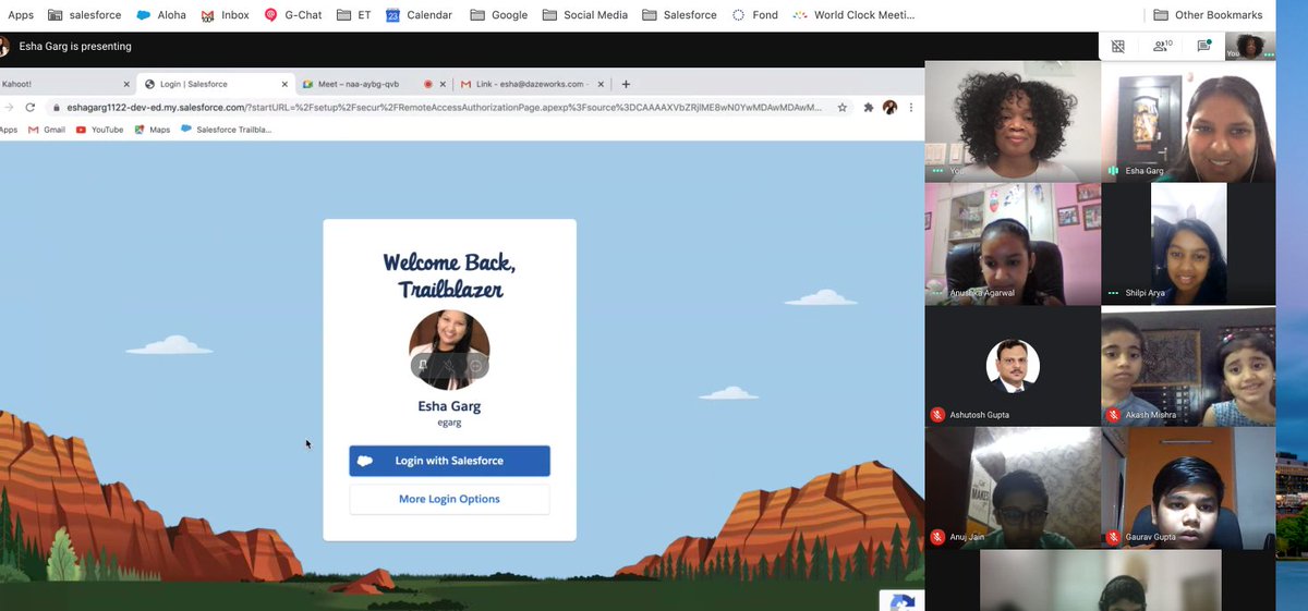 What an awesome way to kick-off #SalesforceSaturday!
Hearing <a href="/TrailblazerEsha/">Esha #MC²</a> teach kids about Trailhead. Some of them already have their first Trailhead badge🏅
They are excited &amp; eager to learn about <a href="/salesforce/">Salesforce</a> 
These kids are the future leaders of tomorrow.
#SalesforceKids 🇮🇳