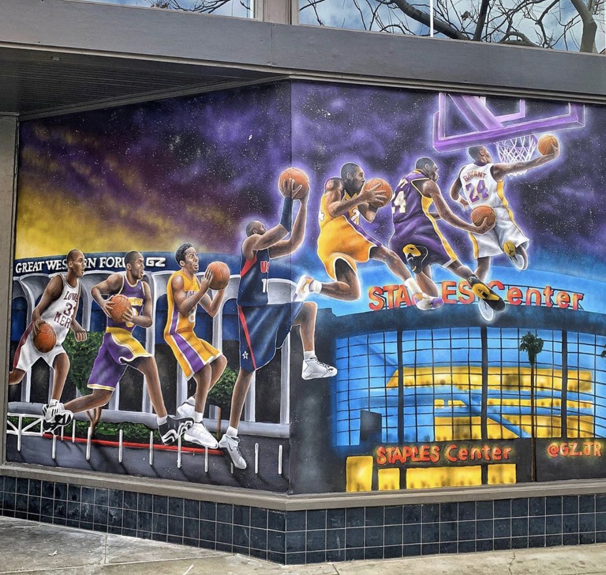 Kobe Bryant Lakers Murals On Twitter Kobe Through His Career By Gz Jr At 410 Broadway Santa Monica