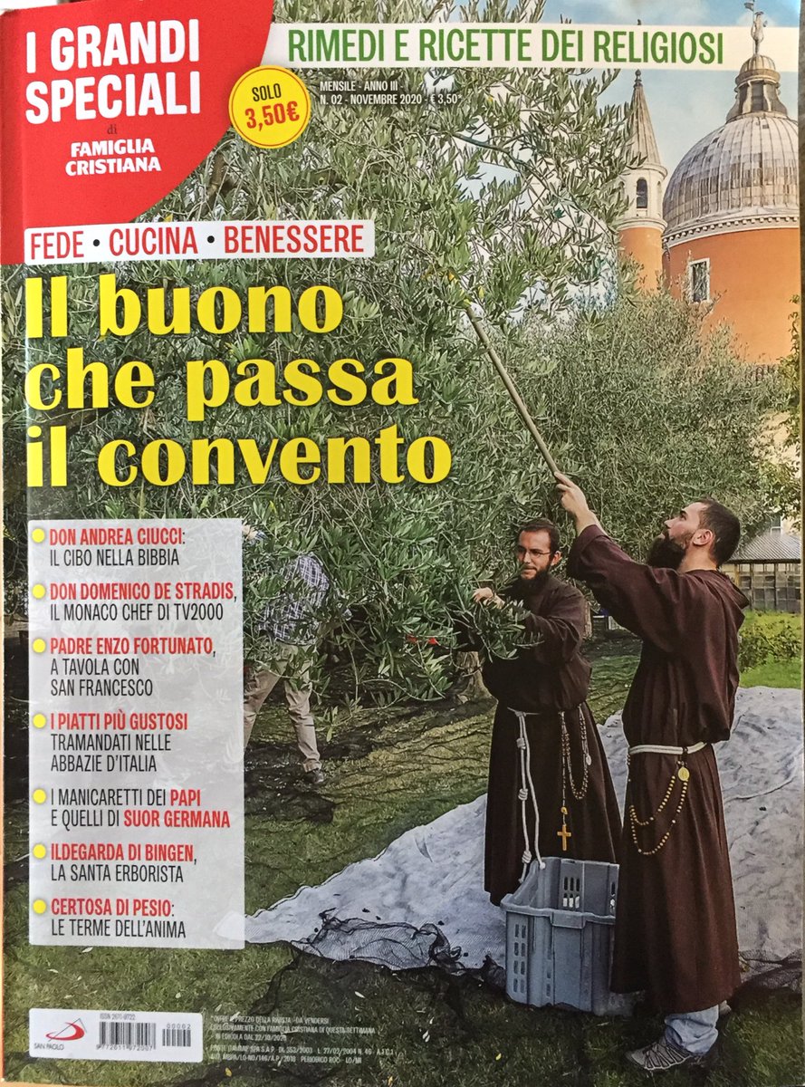 Il cibo nella Bibbia salva i corpi dalle pretese esagerate delle anime, scatena domande profonde e vere, allarga orizzonti. Ne scrivo sullo speciale di <a href="/fam_cristiana/">Famiglia Cristiana</a> su cibo e fede, ricco di storie e #ricette . Con <a href="/padrenzo/">Padre Enzo Fortunato</a> e Carlo Petrini di <a href="/SlowFoodItaly/">Slow Food Italia</a> . <a href="/ricettari/">RICETTARI</a>