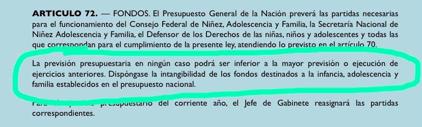 El informe que la Defensoría pidió a la <a href="/OPC_ARG/">Oficina de Presupuesto del Congreso</a> dice lo contrario a lo que afirma la Defensora. Hay una reducción de 2,7% en el gasto destinado a niñez en el #Presupuesto2021 La Defensoría debería advertir el incumplimiento del artículo 72 de la Ley 26.061, no avalarlo 👇