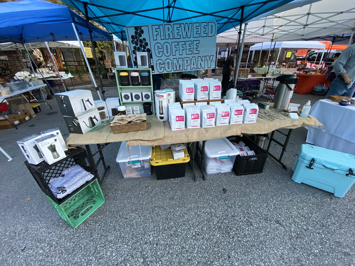 fireweedcoffee's tweet photo. Fireweed Giveaway celebrating my birthday week (Thur Oct 31) 

Buy 3 bags of coffee or spend $40 in the shop and I’ll throw in a Fireweed t-shirt. https://t.co/fxx7TA850Y