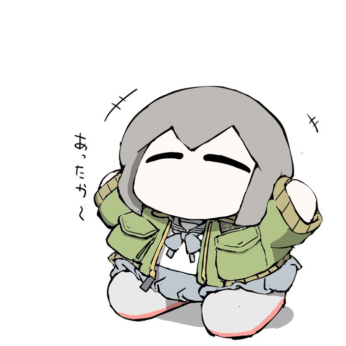 艦これラクガキ、冬ジャケットまめふぶ^^ 