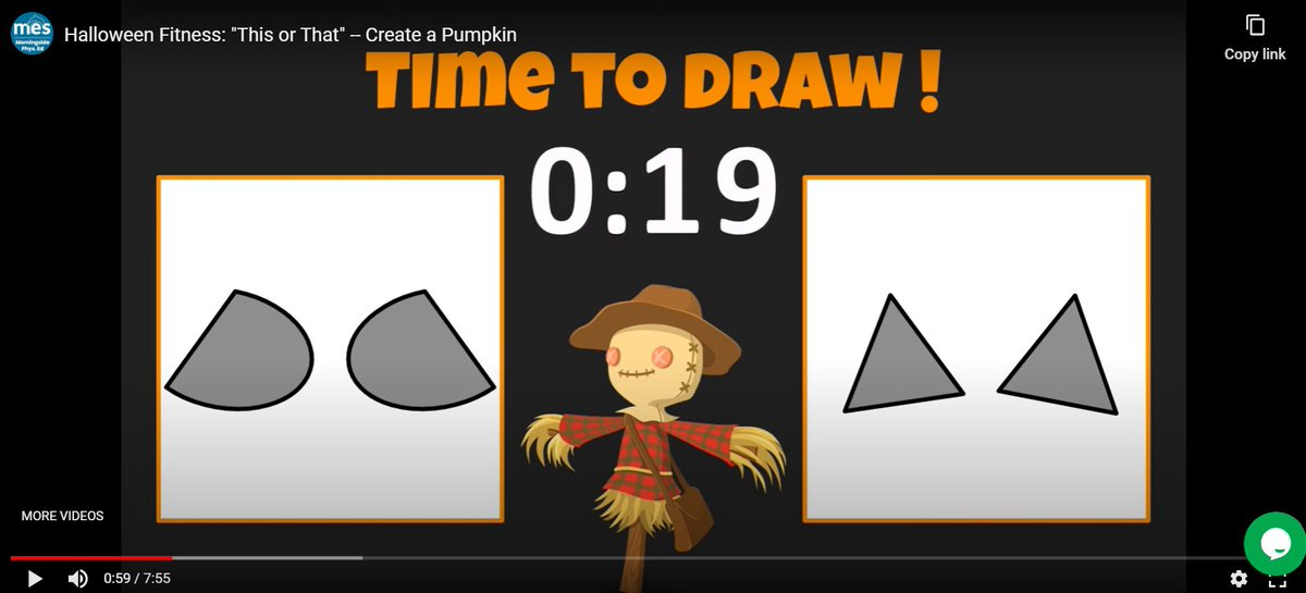 A GREAT Halloween-themed #HPEatHome activity that incorporates S choice, physical activity, AND drawing!

Saw this posted by <a href="/tall_kelly/">Kelly Zerby</a> 

youtu.be/jZc-hX_tx1A

#physed