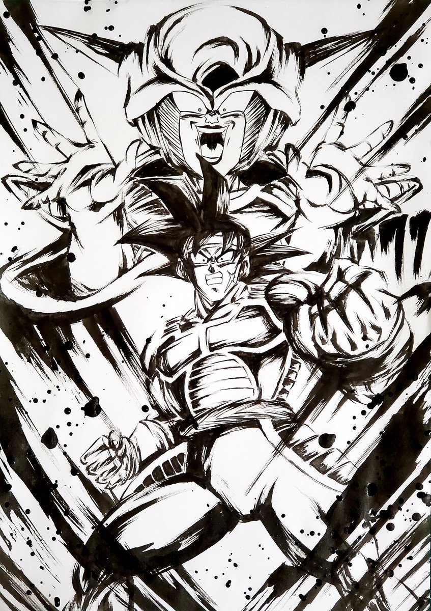 ポケモン ギラティナを墨絵で描いてみました ポケモン 模写 墨絵 イラスト こバya4の漫画