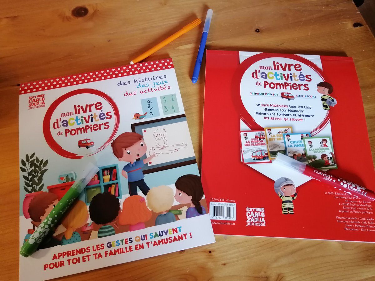Pendant les vacances, pour ne pas rester coincé 
devant la télé 
Deviens aussi prudent qu'un pompier
Avec ce super livre de pompiers
remplis d'histoires et d'activités 
Y a plus qu'à lire et jouer !!
Allez-y sans hésiter !

Disponible sur 
soldatdufeu.fr/achat/mon-livr…
