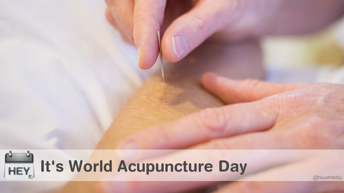 HeyWhatDay's tweet photo. It's World Acupuncture &amp; Oriental Medicine (AOM) Day! 
#WorldAOMDay #AOMDay https://t.co/CFsa9pvHTk