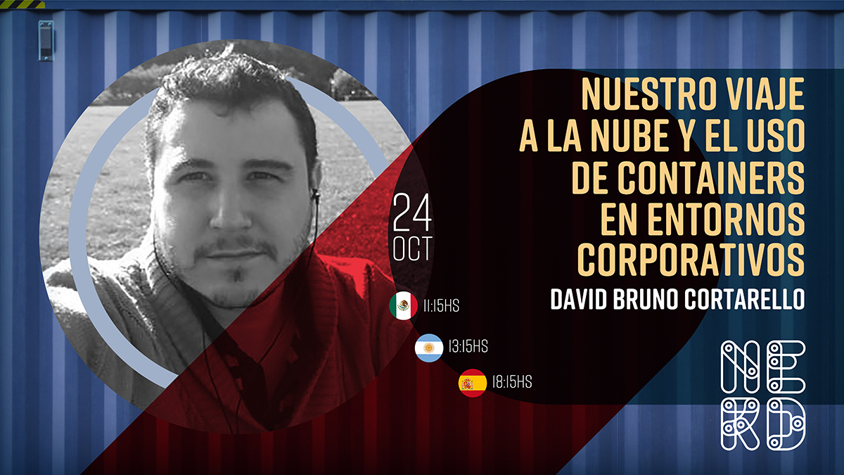 nerdearla's tweet photo. ⏰ En minutos nada más empieza una charla en el #ContainerAzul 👏“Nuestro viaje a la nube y el uso de containers en entornos corporativos” de la mano de @DCortarello de @Accenture_AR https://t.co/RUklXfSqKB ¡¡¡La tarde sigue a full en #nerdearla !!! #Cloud https://t.co/tgSe77MxAM