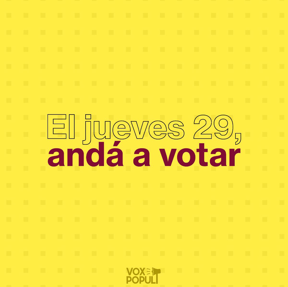 voxpopuliuca's tweet photo. El jueves 29 votá. Es un derecho de los estudiantes de cada carrera, y aunque sabemos que no es una obligación, instamos a que vos votes 🗳❤️ https://t.co/Hh269yasQc