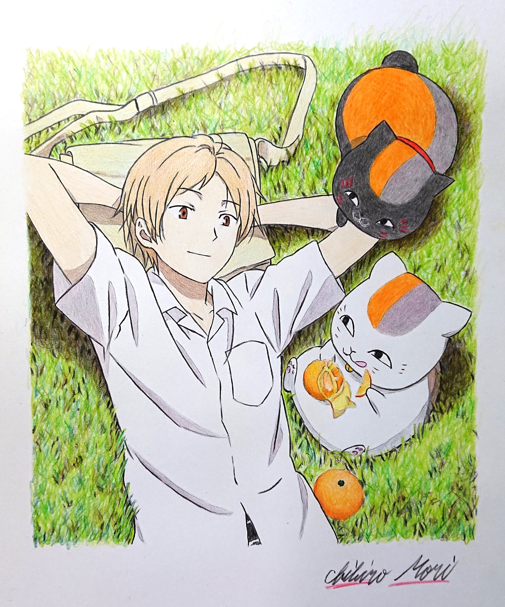 色鉛筆画家 森千広 描いた色鉛筆画です 夏目友人帳の 夏目貴志 黒ニャンコ ニャンコ先生 色鉛筆画です ケント紙 夏目友人帳 夏目貴志 ニャンコ先生 黒ニャンコ先生 色鉛筆画 T Co 2nyoyca060 Twitter