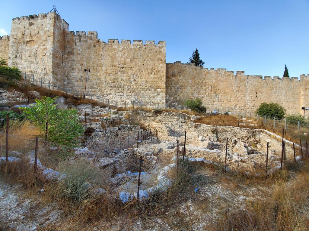1) Recently discovered 11th century moat just outside of the southern Old City walls of Jerusalem between Zion and Dung gates that is part of the Mount Zion Archaeological Project. The moat was built by the Fatimid Egyptian defenders of the city against the attacking Crusaders.