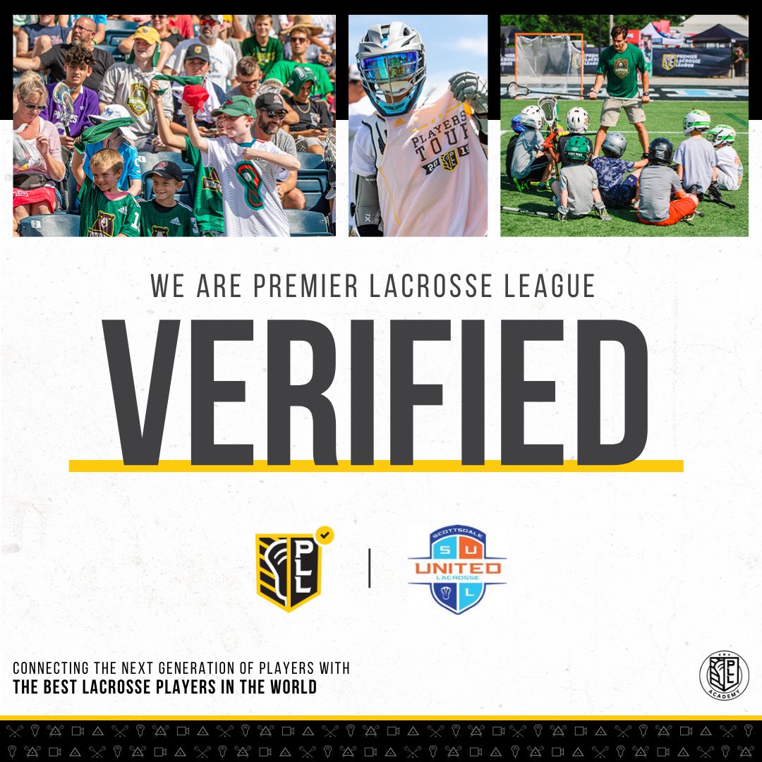 ScottsdaleLAX's tweet photo. Excited as one of the few programs in the nation/only program in AZ to partner with @PremierLacrosse as part of the #pllverified program.Looking forward to helping to improve and #growthegame of lax in AZ w/ this partnership. #weareunitedlax #azlax #arizonalacrosse #azlacrosse https://t.co/BKUS6A8Kaf