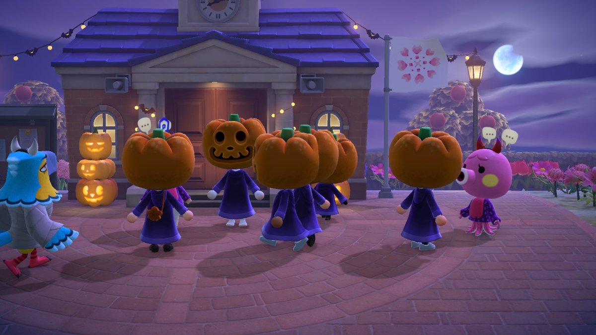 PxlFsh's tweet photo. #Halloween event on DON QUAY. #AnimalCrossing #ACNH https://t.co/OubfZV1EkV