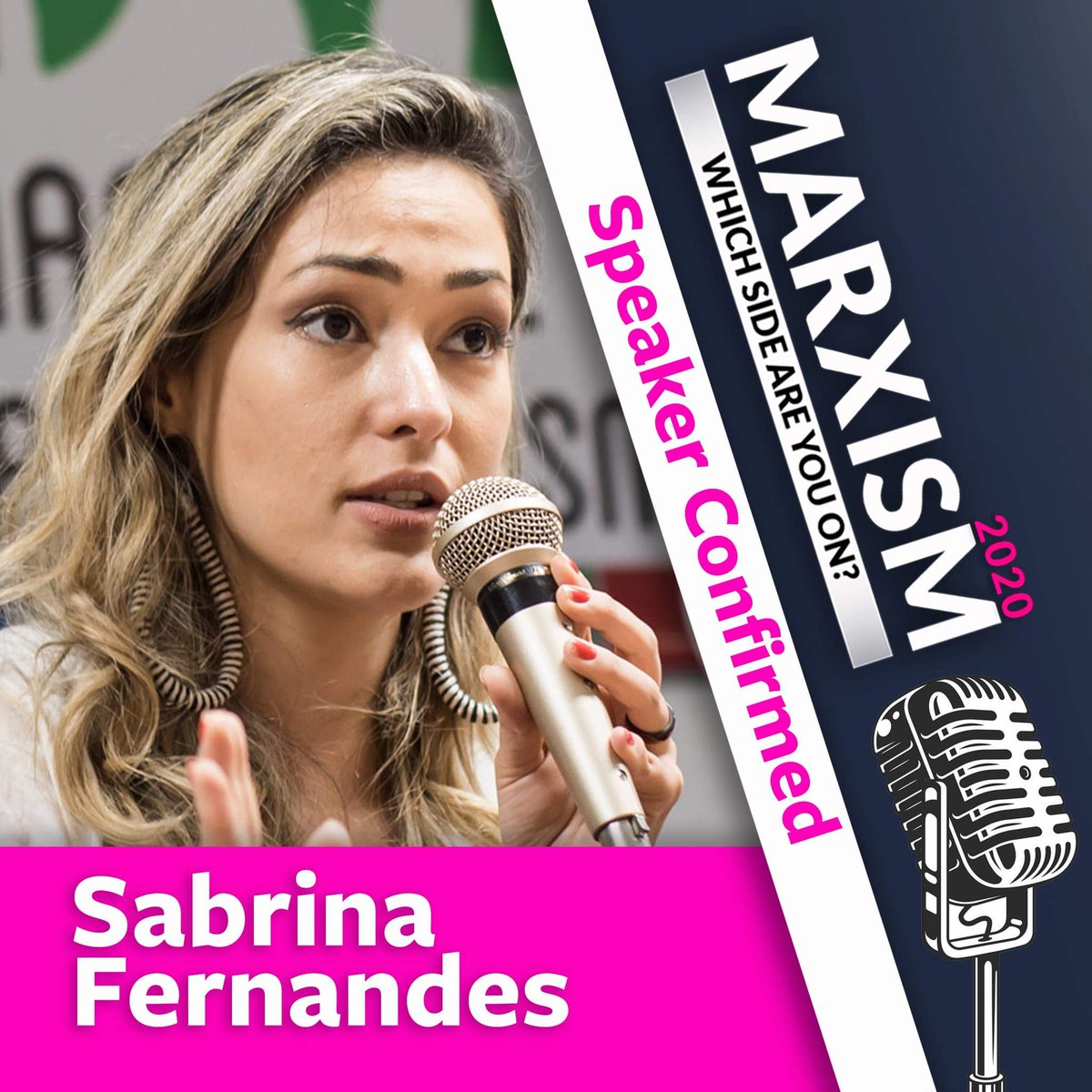 📣 SPEAKER ANNOUNCEMENT 

We are delighted to confirm that Sabrina Fernandes - Brazilian eco-socialist organise behind the Marxist YouTube Channel Tese Onze -  will speak as part of an ecosocialism panel at this years Marxism.

Full list of speakers and timetable coming soon!