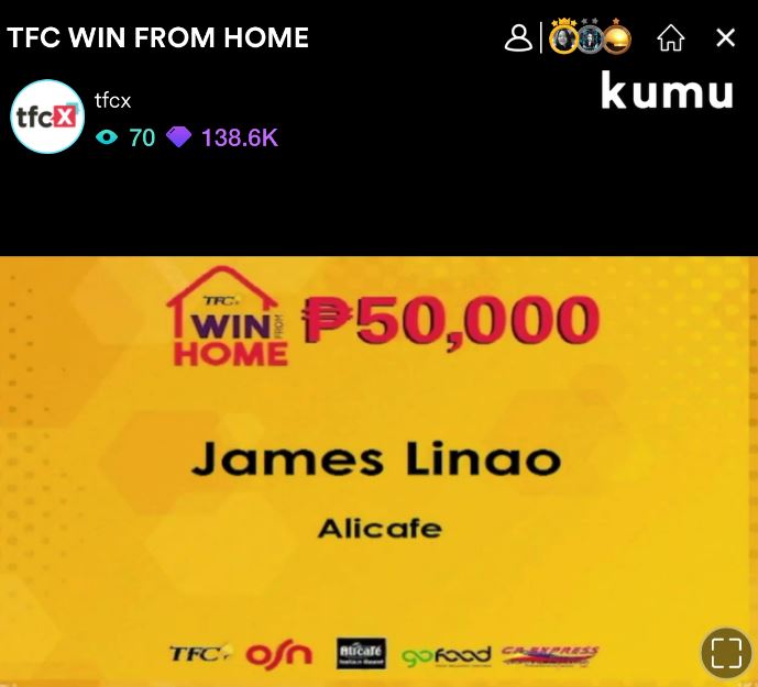 JamesLinao_01's tweet photo. wohoooo!!! THANK YOU LORD!!!! @KapamilyaTFC
@mor1019jhaiho for reading my name at kay @enchongdee777 na lagi lag..hahaha @gretchenho inantay ko talaga live niyo sa @kumuPH dahil alam ko matatawag name ko..hahaha normally!!!
Thanks #Alicafe #TFC https://t.co/t7pXJXAYYC