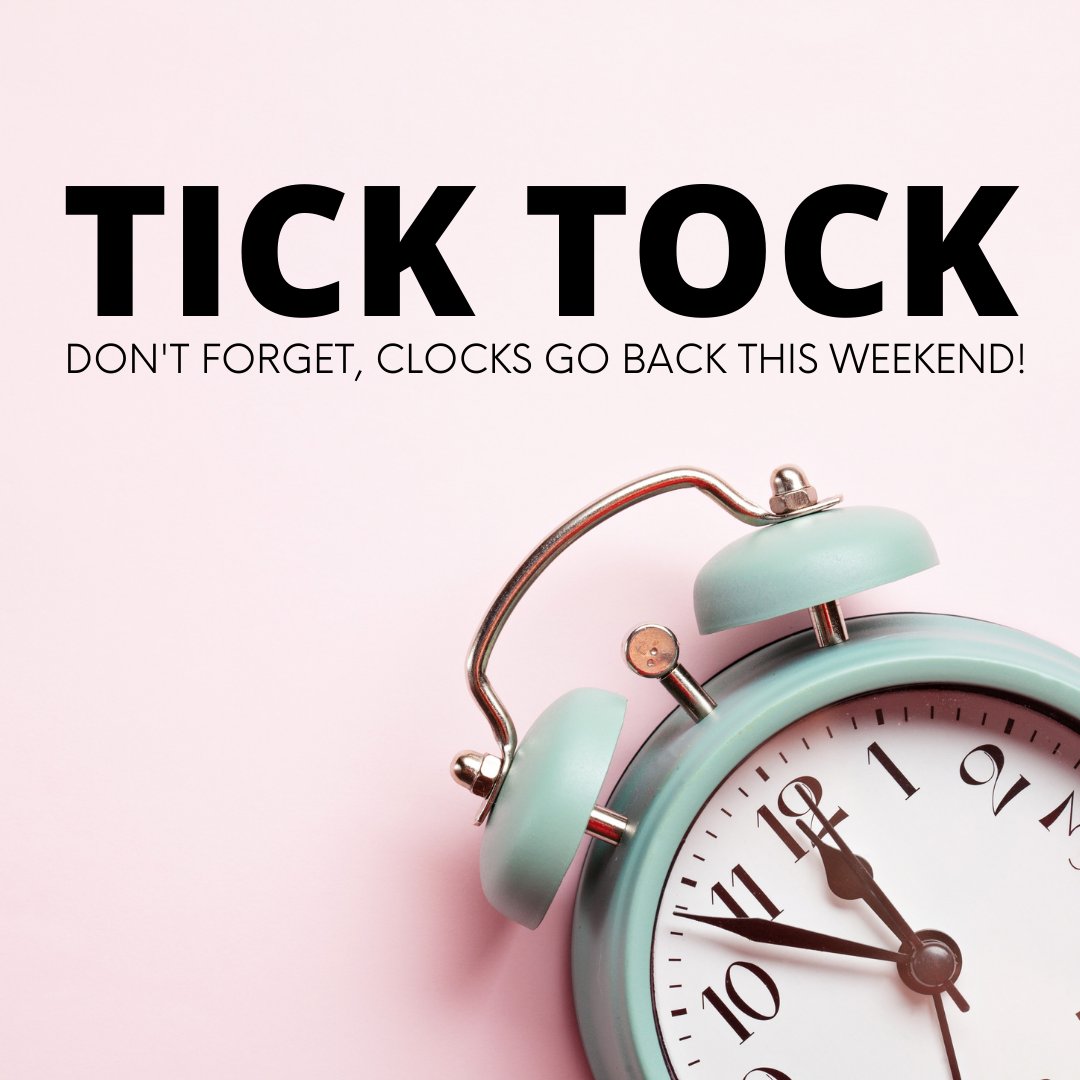 Don't forget to set your clocks back tonight, you wouldn't want to miss out on an extra hour in bed! ⏰

#clocksgoback #hourextra #extrahourinbed #clockchange #timechange #brightermornings #estateagents #estateagent #regencyestateagents #bideford #northdevon #southwest #alerts