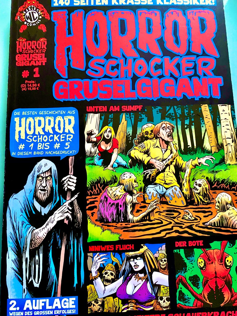 RetroVideogames's tweet photo. #Comics #Gespenstergeschichten #HorrorSchocker #WeissblechComics Gerade zu #Halloween bevorzuge ich sehr „hochwertige“ Literatur 😉 https://t.co/QGwnh8ZeKu