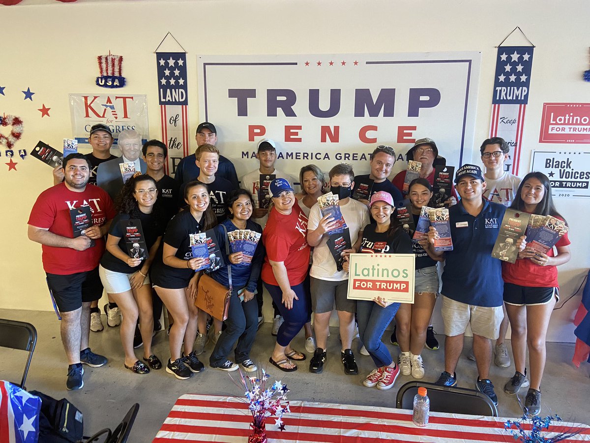 Kat_Cammack's tweet photo. .#TeamKat is knocking doors with Trump Victory today in Clay County! 🇺🇸 Let’s do this!💪🏻 #MAGA https://t.co/NfsuoFUYiB