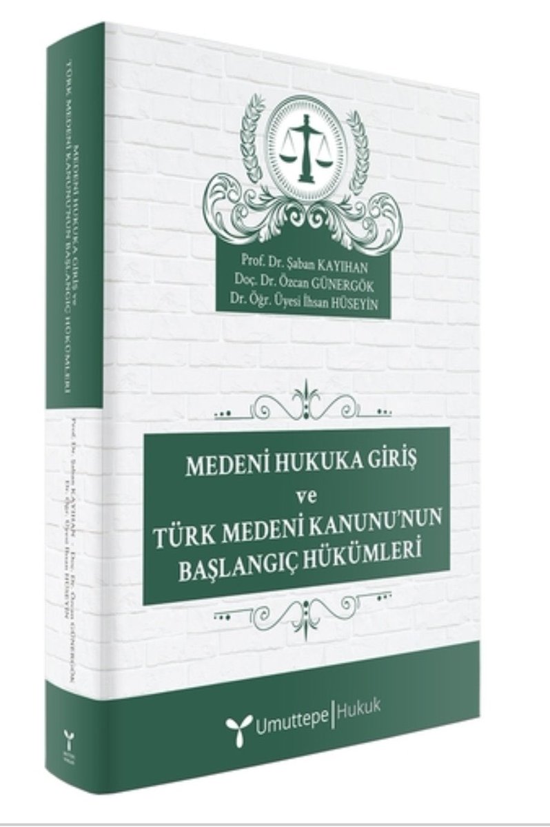 Doç.Dr Özcan Günergök <a href="/gunergok/">Ahmet Gunergok</a> hocamızın desteği ile bu tweeti rtleyen bir hukukçuya “Medeni Hukuka Giriş ve Türk Medeni Kanunu’nun başlangıç hükümleri” adlı kitabı hediye ediyoruz. Çekilişe son katılım tarihi 29 Ekim 2020’dir.