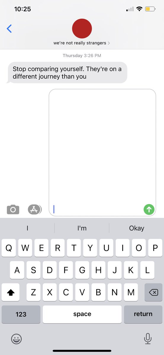 atsignashlacy's tweet photo. So I got this text message on Thursday, and it has left me thinking ever since. Enough to share with you guys, because this reminder truly gave me a lot of relief on some things going on in my life! You’re on your own journey, stop comparing yourself! ✨🦋💛 https://t.co/960MTkPQI7