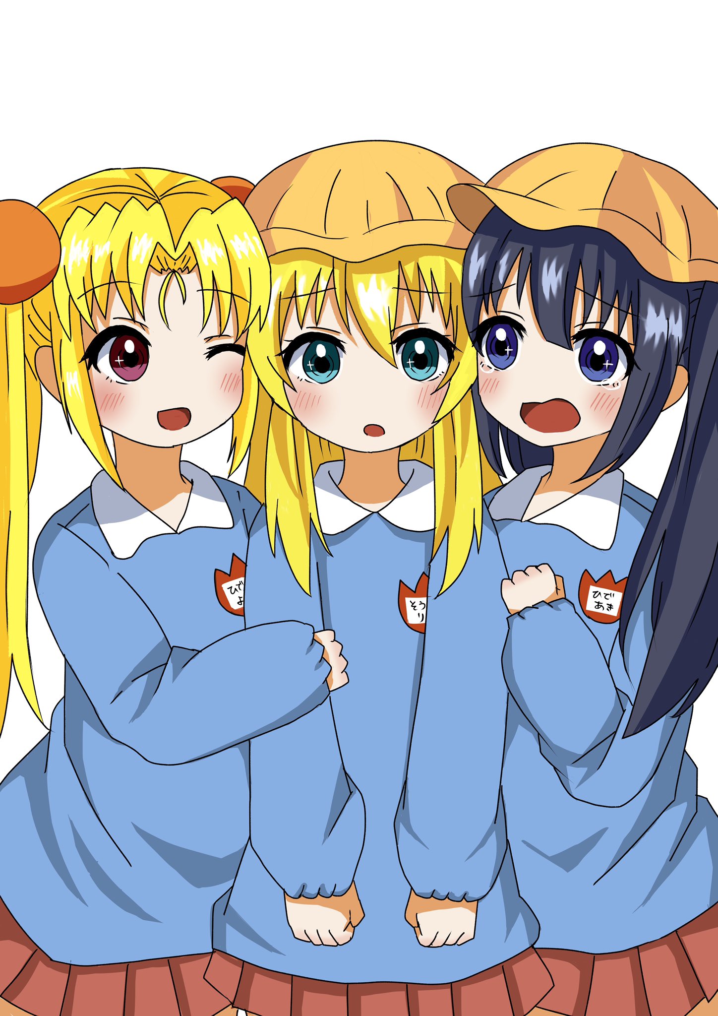 屍あんこ イラスト描くモチベ落ちててなかなか完成出来てなかったけどやっと描けた 園児乙女 ヒデヨシ ソウリン ヒデアキ 園児服描くの楽しい 戦国乙女6に出てくるソウリンの園児服めっちゃ可愛いから皆見て イラスト 戦国乙女 T Co