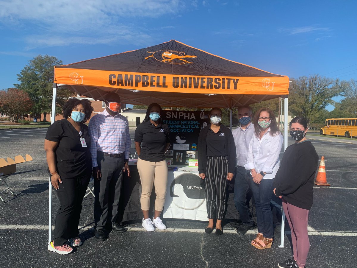 Phoenix__Riley's tweet image. In honor of DEA National Take Back Day, SNPhA has partnered with Ann Hamilton and Dan Cody of DisposeRx to host a “drive-thru” style drug take back on Campbell’s campus from 9-4 PM today! They are offering FREE disposal packets for safe at home drug disposal.