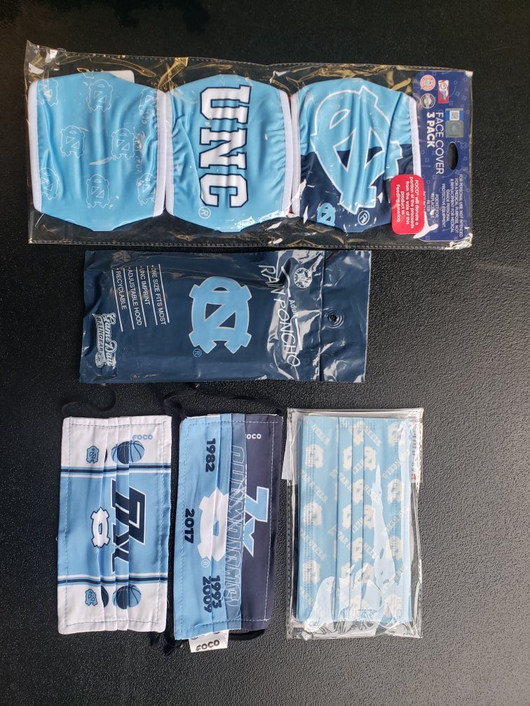 GoHeelsGameDay's tweet photo. Mandatory 😷 wearing inside Kenan Stadium. Bring your own and you can buy #Carolina themed masks from our merchandiser @dyehard_fans at Gate 3 and in the Blue Zone.
#GoHeels
#BeTheOne | #TogetherWin https://t.co/lte1ySlkJl