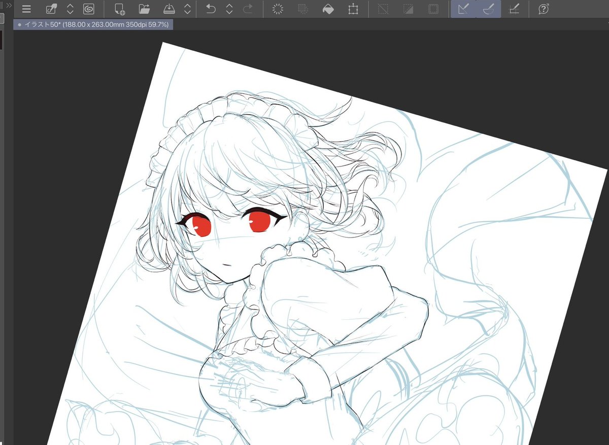 かっこいい咲夜さん目指して描いてる 咲崎さきpのイラスト かっこいい咲夜さん目指して描いてる 咲崎さきpのイラスト