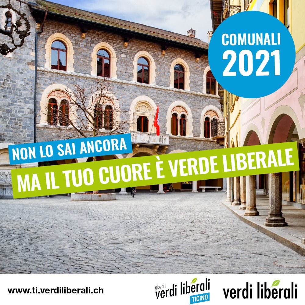Scopri i 20 progetti di successo per il nuovo decennio: bit.ly/3mgM2sc
Le comunali sono importanti!
Scrivici ti@verdiliberali.ch ti.verdiliberali.ch
#verdiliberali #politica #glp #ticino #comunali2021 #comunali #candidars