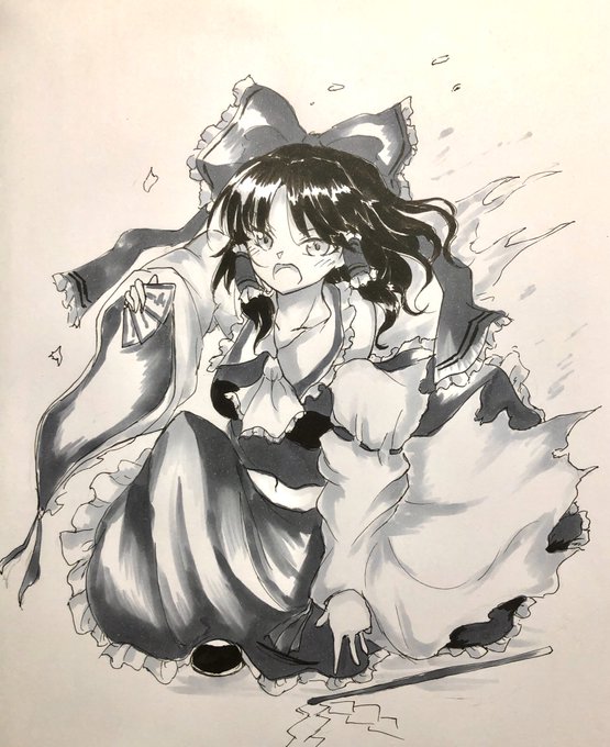 今日の霊夢さん

 #深夜の真剣お絵描き60分一本勝負 