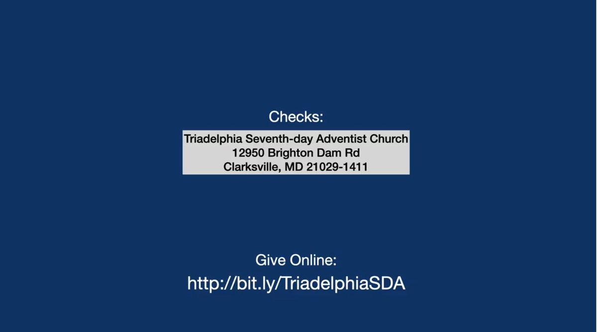 triadelphiasda's tweet photo. Pastor Clinton Wahlen makes today's offering appeal for #ChesapeakeSDA evangelism efforts like #ForecastingHope

https://t.co/t4cHVjJJE2

"The generous soul will be made rich, And he who waters will also be watered himself." Proverbs 11:25

Put #GodFirst #StewardshipMinistries https://t.co/PCzcssF9WA