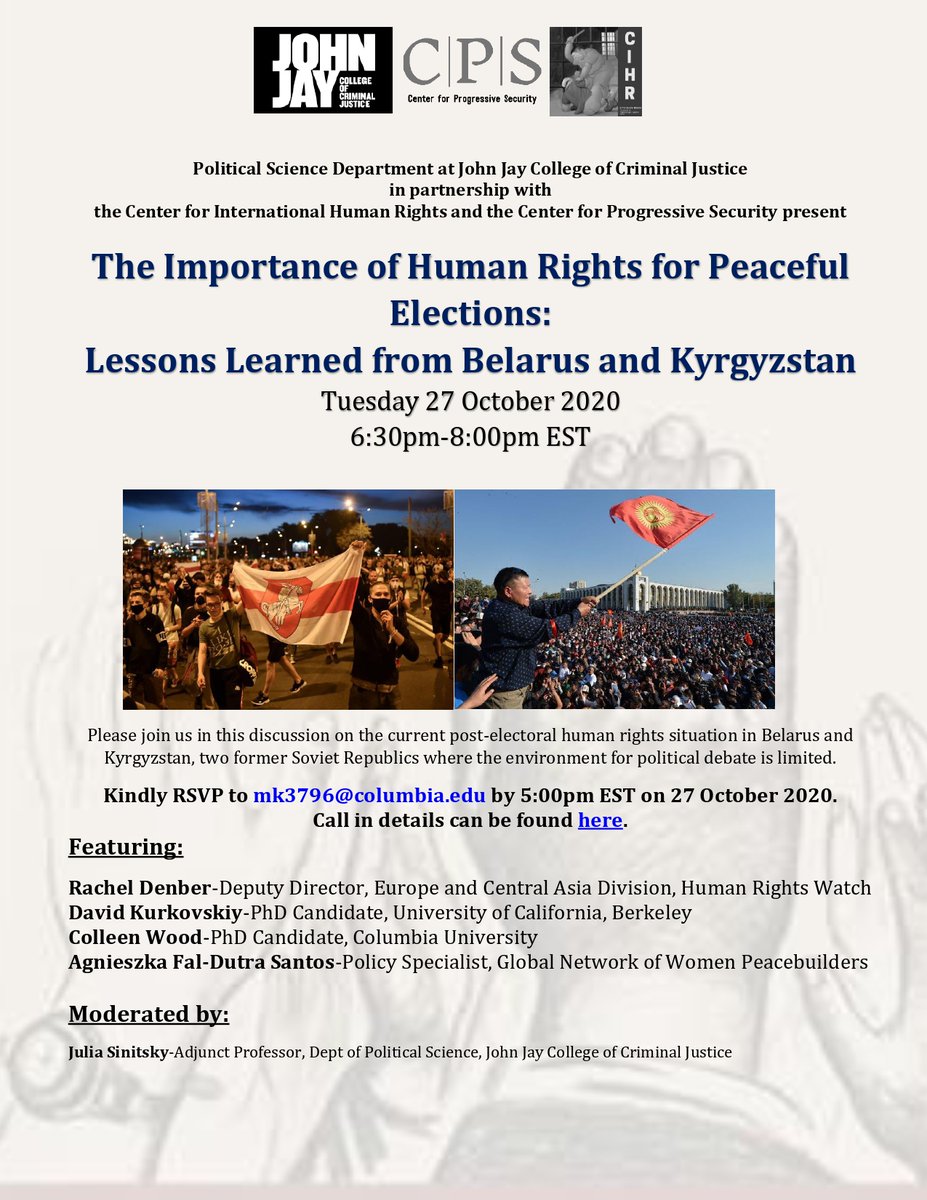 CPS_Progress's tweet image. We&apos;re so excited to co-sponsor this exciting event with @JohnJayCollege. Register for this event or ask questions by emailing mk3796@columbia.edu. 

The Zoom call-in details can be found here: rb.gy/1wfern