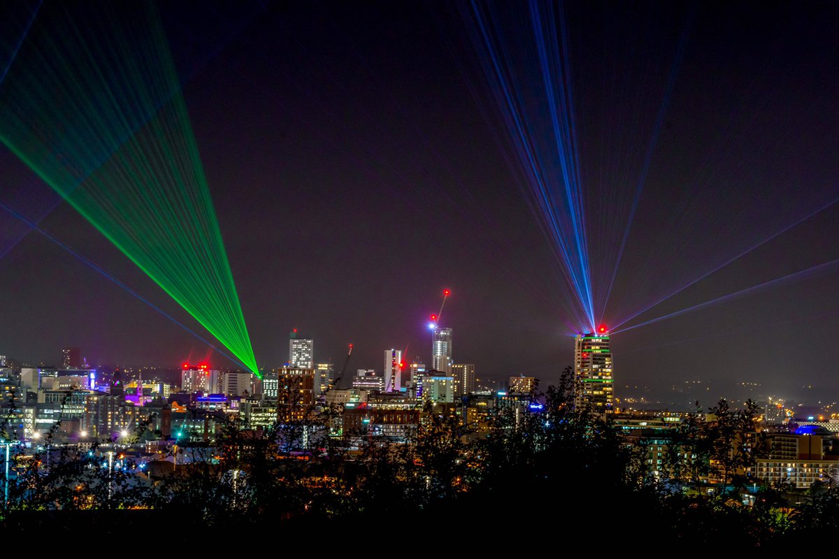 Bettylawless's tweet photo. Photographing #laserlightcity for @LightNightLeeds the last three nights has been wonderfully different. Last chance to see them tonight #artinthedark by @seb_ly https://t.co/AE4jFin3M1