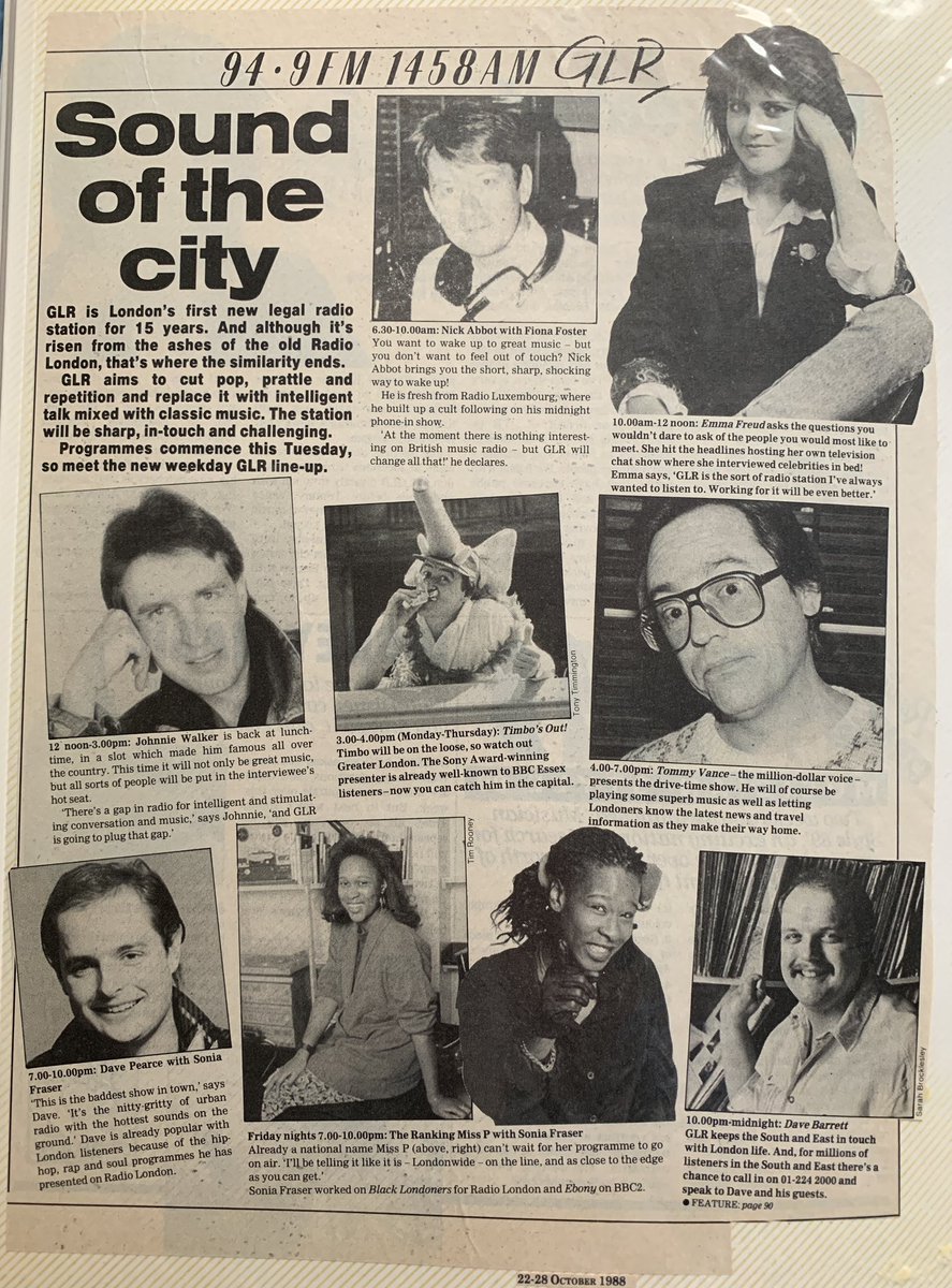 The new daytime line up was announced in the Radio Times. Radio Mercury’s Timbo was an interesting choice for the station as his photo might suggest: