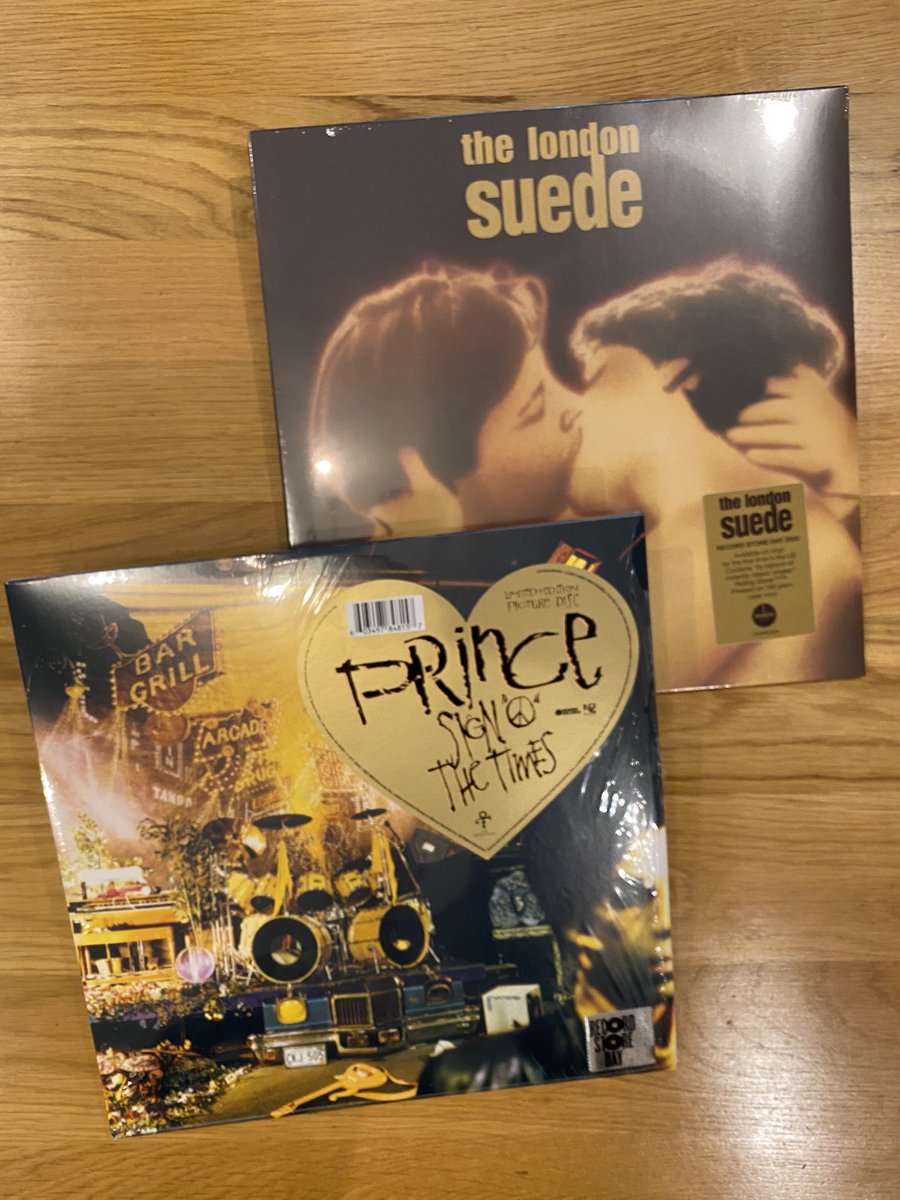 Thanks to the amazing staff at @residentmusic for another successful #RSD20 @prince and @suedeHQ albums brought today