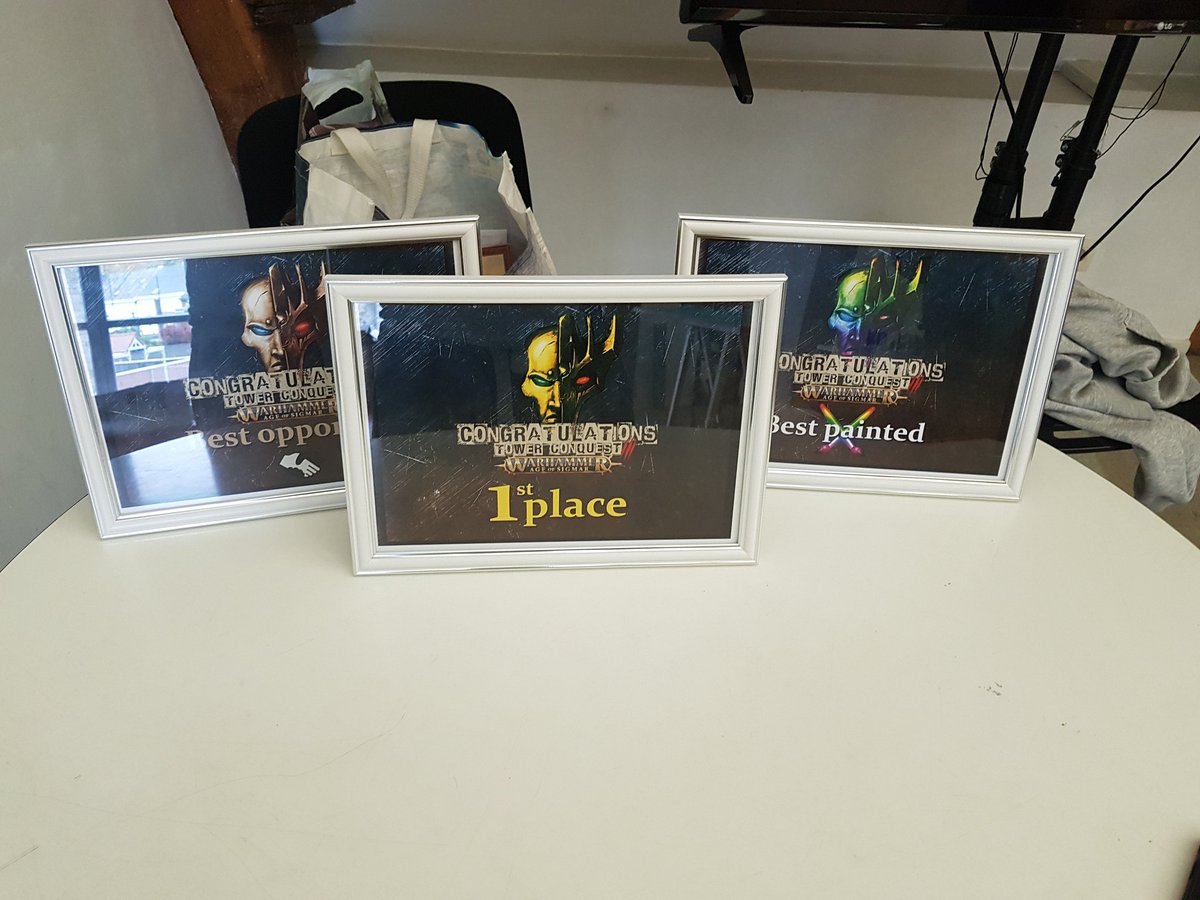 Sombremine's tweet image. Ready for tomorrow!!!
#Ageofsigmar tournament 
20 players 
#Towerconquest