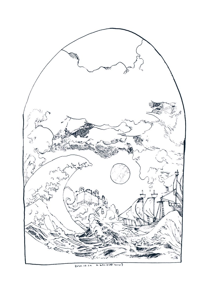#inktober2020
なんか今日はうわちょりしてもうた
おやすみやでzzz 