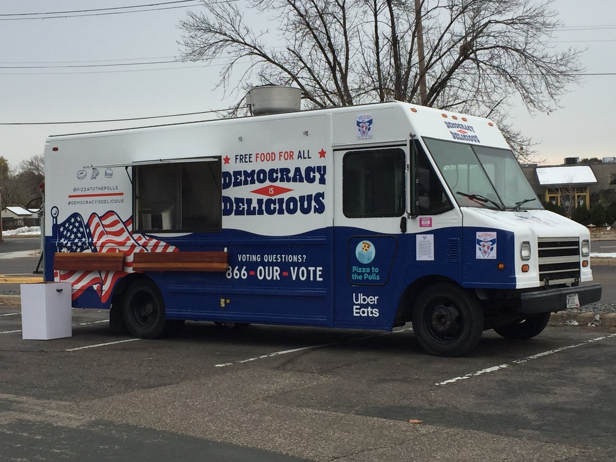 Pizza to the polls food truck