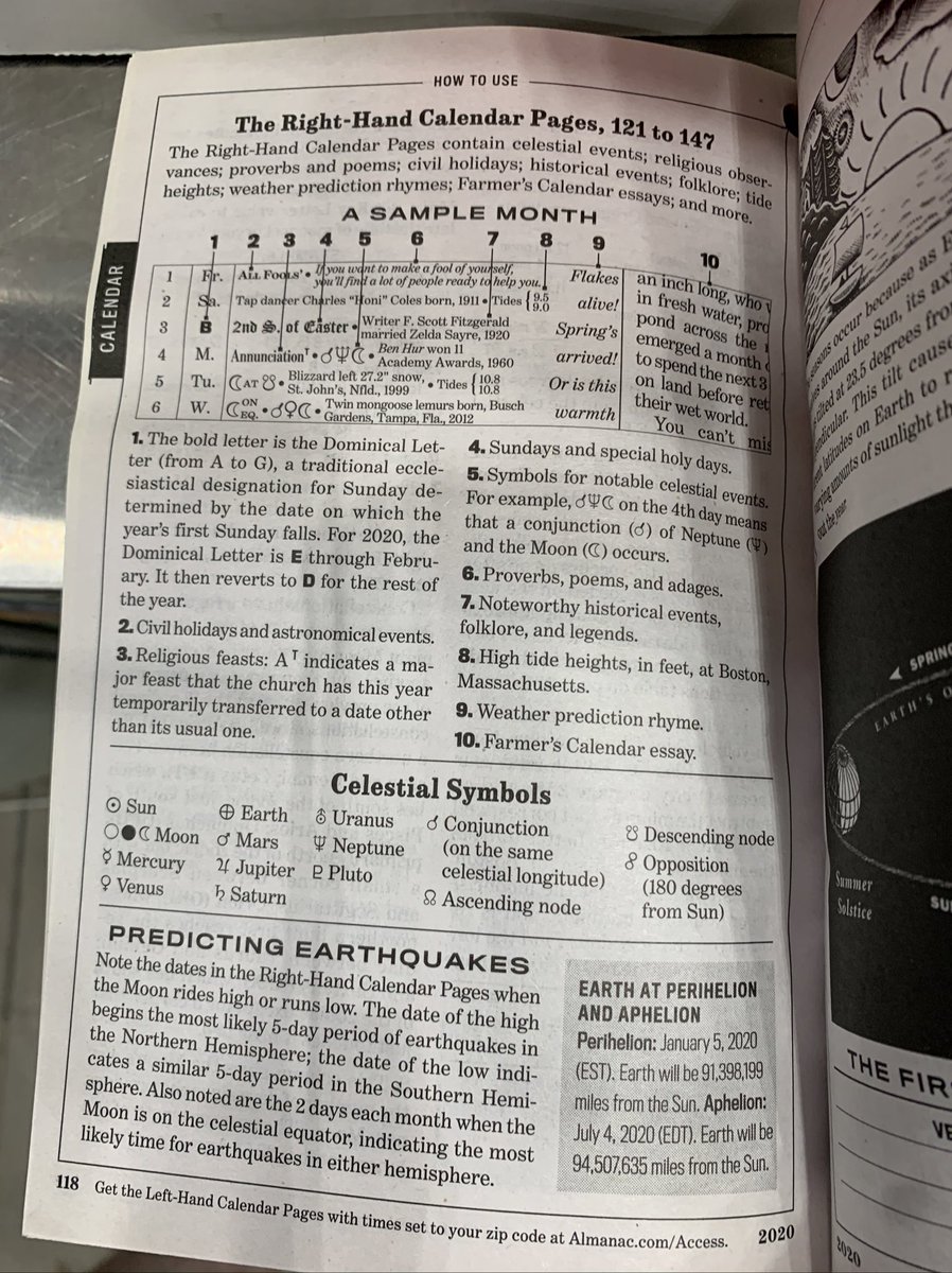 I was in Home Depot and saw the Farmer’s Almanac in the checkout line so I snapped this. Almanacs since the 1600s have been publishing lists of planets. It is a fascinating window into culture’s evolving ideas about planets. Astronomy textbooks don’t tell the true story. 1/N