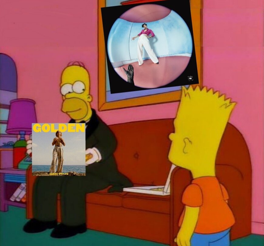 PoleRivas's tweet photo. - Por qué tan elegante Homero?
- En cualquier momento sale el vídeo de Golden muchacho.
#Golden 
#HarryStyles https://t.co/kaa6kJeuEq