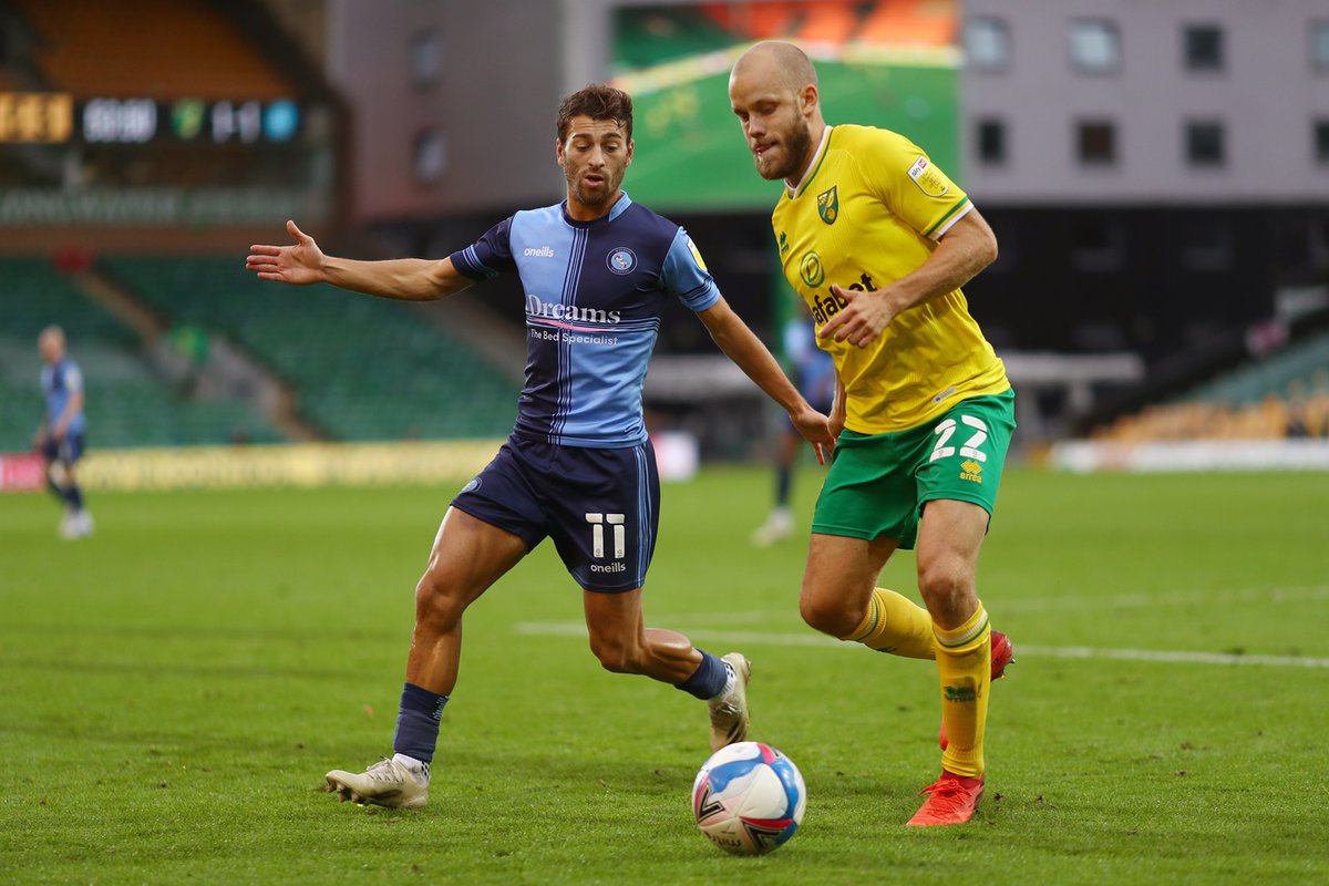 wwfcofficial's tweet photo. FT: Norwich 2-1 #Chairboys

Our best performance by far, but East Anglia's finest snatch it late on.

#NORvWYC https://t.co/vYB353Ji9K