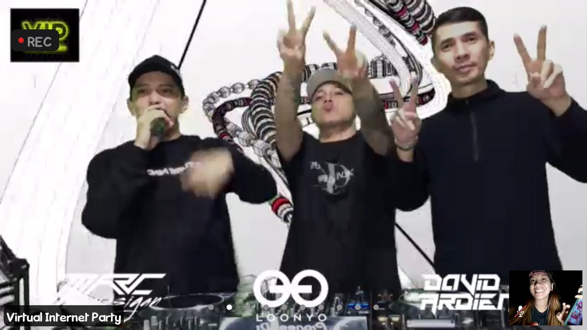 LezielBautista2's tweet photo. Great vibes. Great people. Great music! π½ππ§π
@DJLOONYO2
@marcmarasigan
@djdavidardiente
#DaRheMarkable
#SolidDJs
#VirtualInternetParty
#VIPEpisode12 https://t.co/3IYc61ibOp