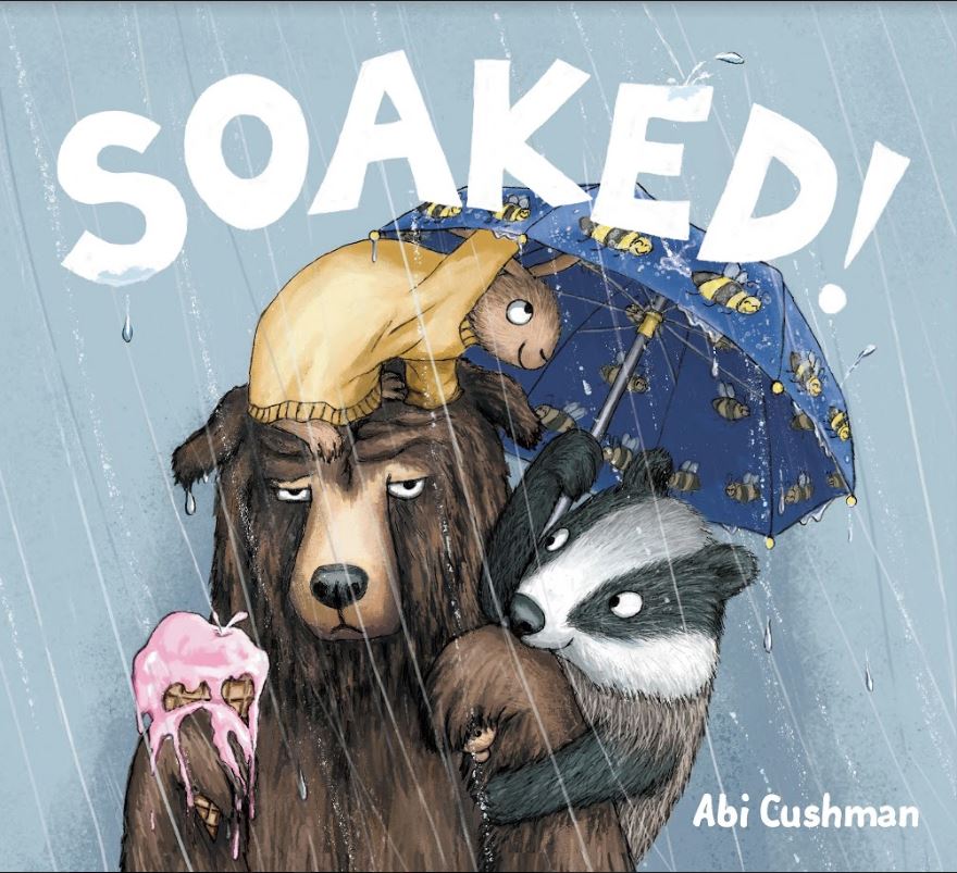 vtbidania's tweet image. In SOAKED by @AbiCushman, Bear and friends try to take cover from the dreary, falling rain. 🐻☔️🌧️But what happens when Bear sploshes and splashes in the water? Readers of all ages will enjoy this charming story filled with delightful art! #DebutReviewChallenge #ReadReviewRepeat
