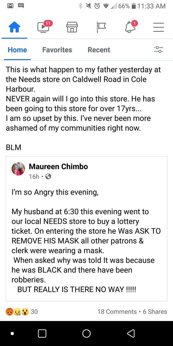 mcellleblanc's tweet photo. #shame on you #novascotia this is a high school friend of mine and her 60+ year old African father. Pure #racism and #profiling. After years working hard as a librarian, checking out books to your kids so they can broaden their mind, here is proof NS is as close-minded as ever. https://t.co/LQwuQCUka4