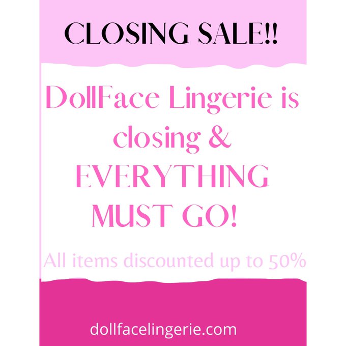 My adult store is closing &amp; everything is up to 50% off! Free shipping for $65+!  #sale #adults #adultonly<a href="/tag/lingerie"class="tags"><span>#lingerie</span></a><a href="/tag/sale"class="tags"><span>#sale</span></a><a href="/tag/linkinbio"class="tags"><span>#linkinbio</span></a><a href="/tag/adults"class="tags"><span>#adults</span></a><a href="/tag/dbsm"class="tags"><span>#dbsm</span></a><a href="/tag/adulttoys"class="tags"><span>#adulttoys</span></a>