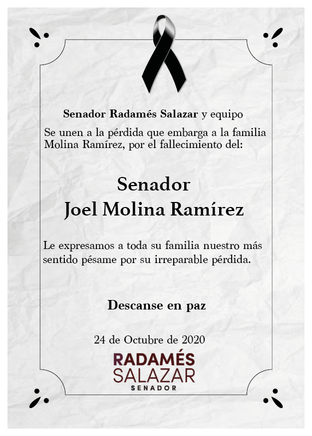 RadamesSalazar's tweet photo. Mis condolencias para la familia de nuestro compañero Joel Molina Ramírez. https://t.co/9VrlOGXFR8