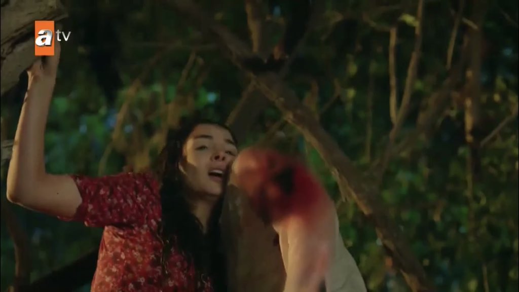 just hours ago they happily walked out of this same place together and now they’re doing it again but this time she’s carrying him and fighting for their lives THE PARALLELS GUYS I CAN’T SEE THROUGH MY TEARS  #Hercai  #ReyMir