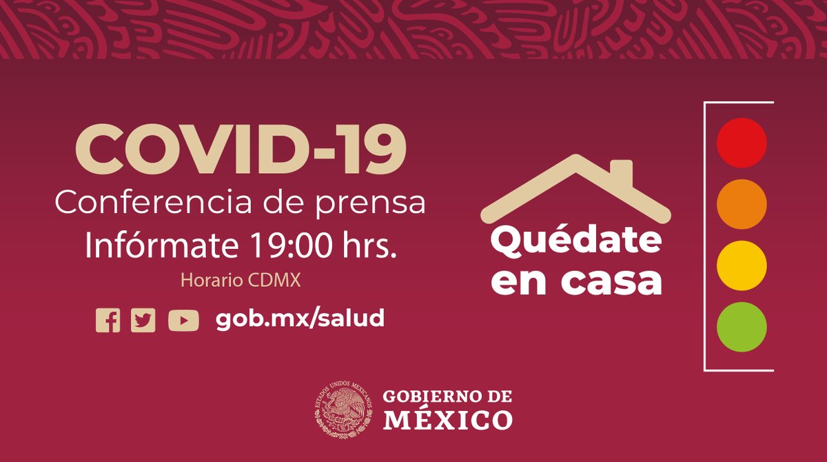 #Infórmate Conferencia de Prensa sobre #COVID19
#QuédateEnCasa
🔗https://t.co/rvshTDtERM https://t.co/fWGskOjSty
