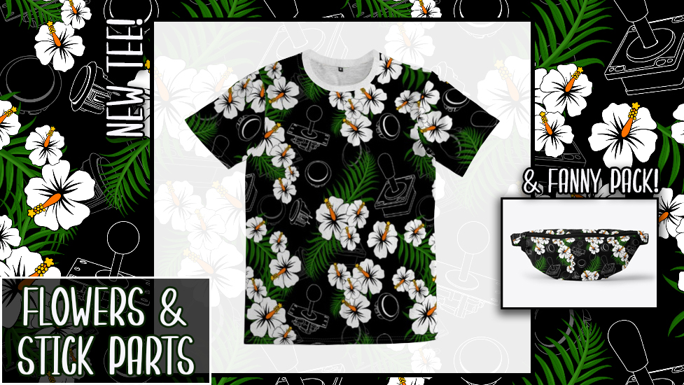 YAY! More flowers and fighting games. These are a few of my favorite things. [One more floral design in the works to complete this collection, stay tuned!] 🌼💕 

teespring.com/floralstickpar…