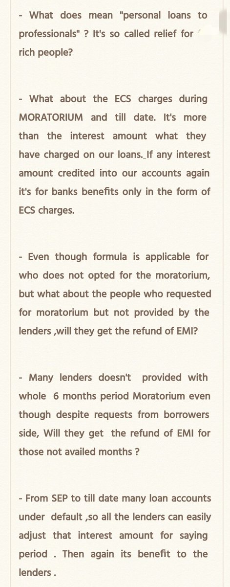isthatlegalact's tweet photo. There are many loop holes in the interest wavier , don't fall into the trap.
Our only motive is #moratoriumextention .
PFA, how much benefit will you get under interest wavier.
@RMASindia @LCAI_Support
#moratorium3forall
#moratorium3
#RequestToCJI https://t.co/8hVt8XffXZ