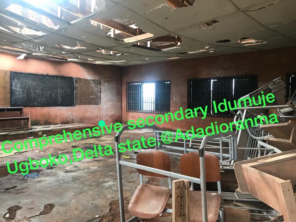 @anonyreporter Comprehensive secondary school is a zoo now .. We’re part of Delta state and this is the only secondary school in Idumuje Ugboko , please come to our rescue Sir ..#EndBadGovernanceinNIGERIA #EndTribalism #YouthDemocraticParty